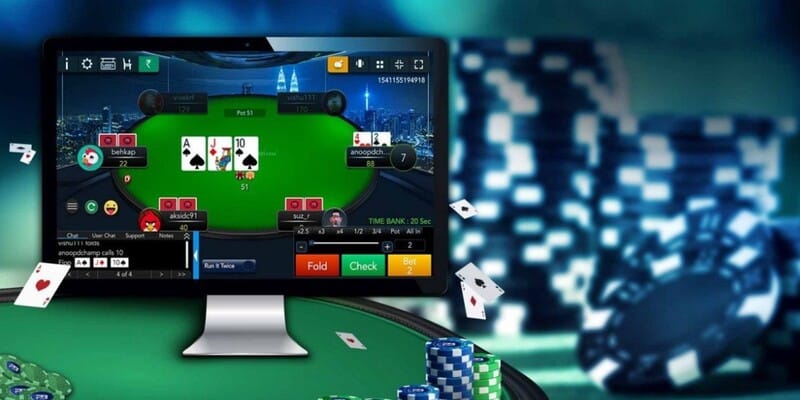 Chơi Poker tại casino 77win đấu trí rinh thưởng